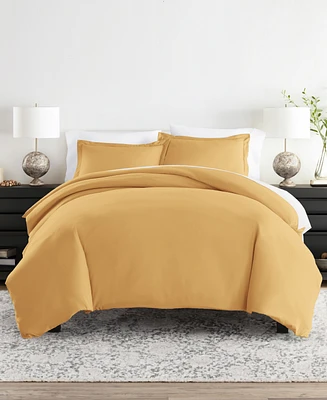 ienjoy Home Double Brushed Solid Duvet Cover Set
