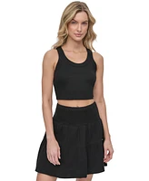 Dkny Jeans Women's Ribbed Cropped Tank Top