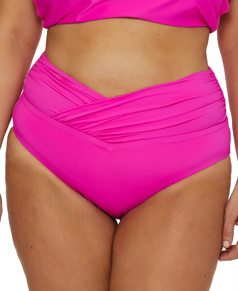 Becca Etc Plus Marble Canyon High Waist Bikini Bottoms