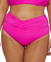 Becca Etc Plus Marble Canyon High Waist Bikini Bottoms