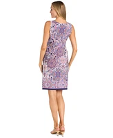 R & M Richards Petite 2-Pc. Jacket Printed Dress Set