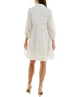 Taylor Petite Linen-Blend Shirtdress