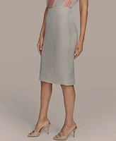Donna Karan New York Women's Linen-Blend Pencil Skirt