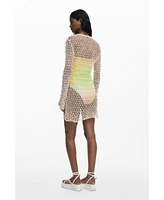Desigual Women's Beaded crochet dress