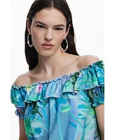 Desigual Women's Ruffle blouse