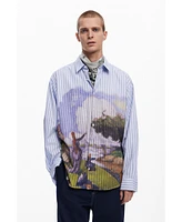 Desigual Men's Landscape print shirt