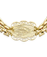 Bling Jewelry Jewelry Set Virgin Mary Lady of Guadalupe Necklace Bracelet Earrings Gold Plated