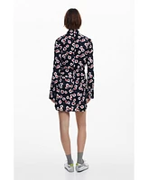 Desigual Women's Short floral shirt dress