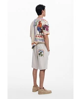 Desigual Men's BuenaVida postcard T-shirt