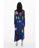 Desigual Women's Asymmetric midi dress