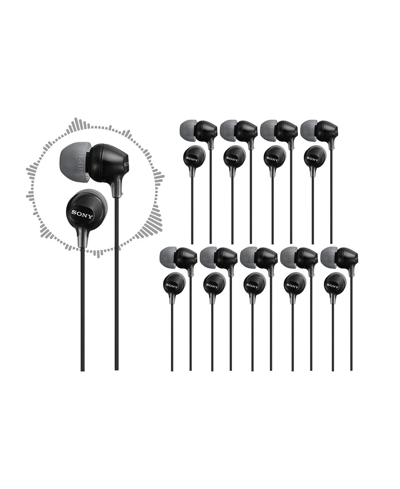 Sony Mdr-EX15LP Fashion Color EX Series In-Ear Earbud Headphones (10-pack)