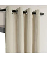 Half Price Drapes Neutral Ground Grommet Signature Velvet Blackout Curtain