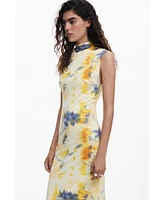 Desigual Women's Floral tube dress