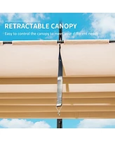 Mondawe 11 X 16 Ft Outdoor Aluminum Garden Pergola Patio Grill Gazebo Canopies
