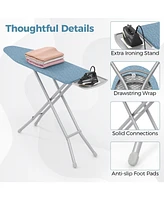 Full Size Ironing Board with Iron Rest and 7-Level Height