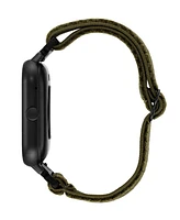 Armitron Connect Eclipse Dark Green Woven Elastic Smartwatch, 45mm