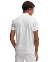 Boss by Hugo Men's Patterned Regular-Fit Paddy Polo Shirt