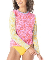 Roxy Juniors' Tapestry Patchwork Seaskippping Rashguard