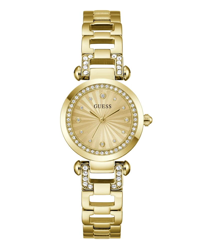 Guess Women's Analog Gold Tone Steel Watch, 30mm