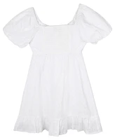 Rare Editions Big Girls Twisted Front Eyelet Dress