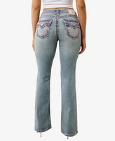 True Religion Women's Becca Super T Bootcut Flap Jeans