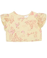 Disney Toddler and Little Girls 2-Piece Belle's Day Short Sleeve Top Skirt Set