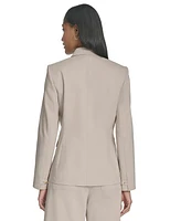 Halston Women's Peak-Lapel Two-Button Jacket
