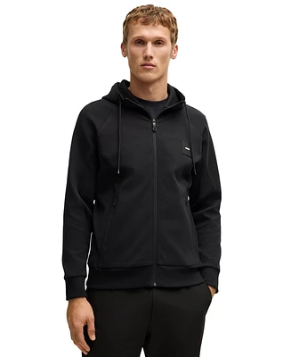 Boss by Hugo Men's Cotton-Blend Zip-Up Hoodie