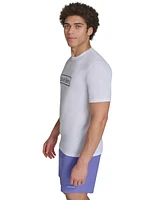 Calvin Klein Men's Logo Short-Sleeve Swim Rash Guard