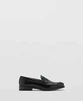 Mango Men's Leather Penny Loafers