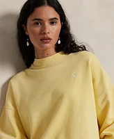 Polo Ralph Lauren Women's Oversize Back-Logo Fleece Crewneck Sweatshirt