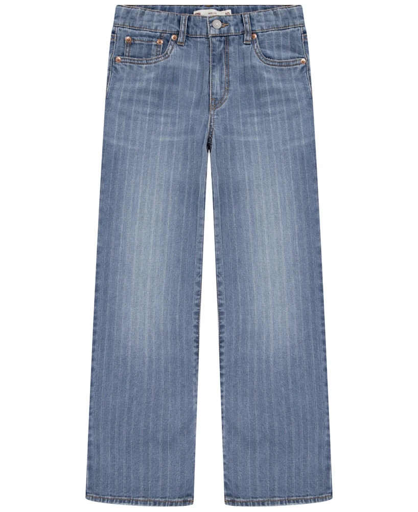 Levi's Big Girls Textured Striped Wide Leg Jeans