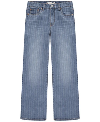 Levi's Big Girls Textured Striped Wide Leg Jeans