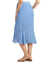 Bcx Juniors' Faux-Wrap Ruffled High-Low Tulip Skirt