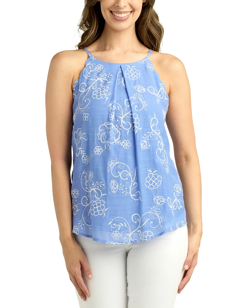 Bcx Juniors' Embroidered Sleeveless Top