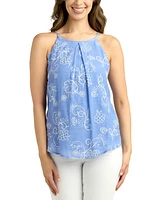 Bcx Juniors' Embroidered Sleeveless Top