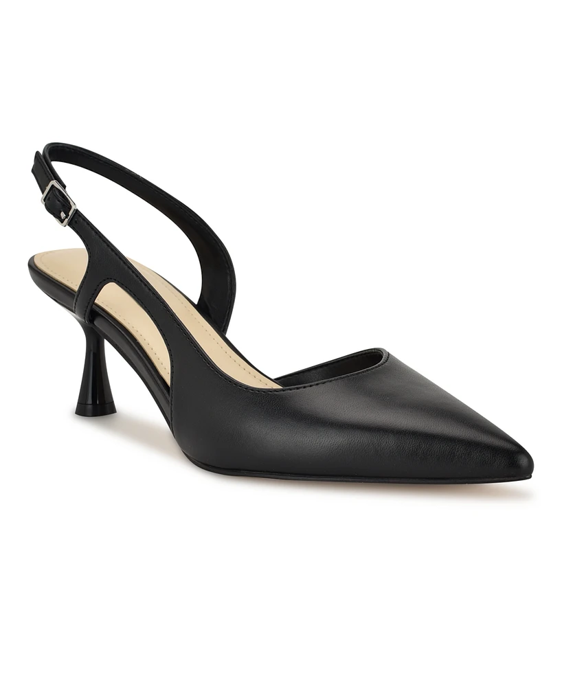 Nine West Women's Renela Kitten Heel Slingback Pumps
