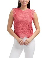 Ellen Tracy Women s Sleeveless Lace Top