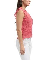 Ellen Tracy Women s Sleeveless Lace Top
