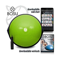 Bosu 72-10850LGNBLK Home Gym Equipment The Original Balance Trainer 65 cm Diameter, Black and Green