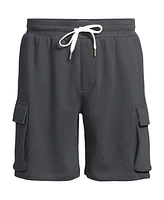 Lands' End Men's Serious Sweats French Terry Cargo Shorts