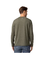 Free Country Men's FreeCycle Sueded Long Sleeve Crew Neck