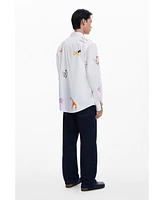 Desigual Men's Shirt with ethnic patterns