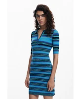 Desigual Women's Polo-style knit dress