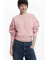 Desigual Women's Topstitched sweatshirt