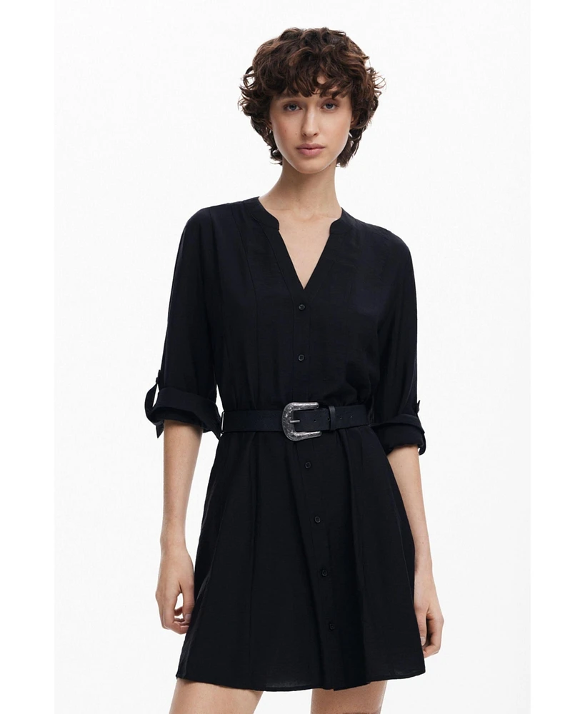 Desigual Women's Shirt dress with belt