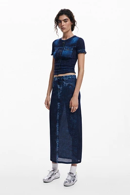 Desigual Women's Denim effect T-shirt