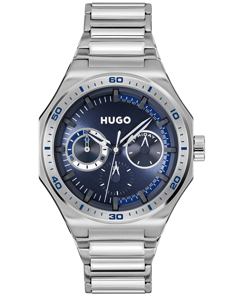 Hugo Boss Men's Grail Sport Quartz Multifunction Stainless-Steel Watch, 44mm