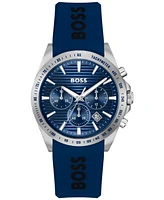 Hugo Boss Men's Strike Quartz Chronograph Silicone Watch