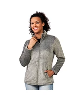 Free Country Women's Outbound Heather Butter Pile Fleece Jacket